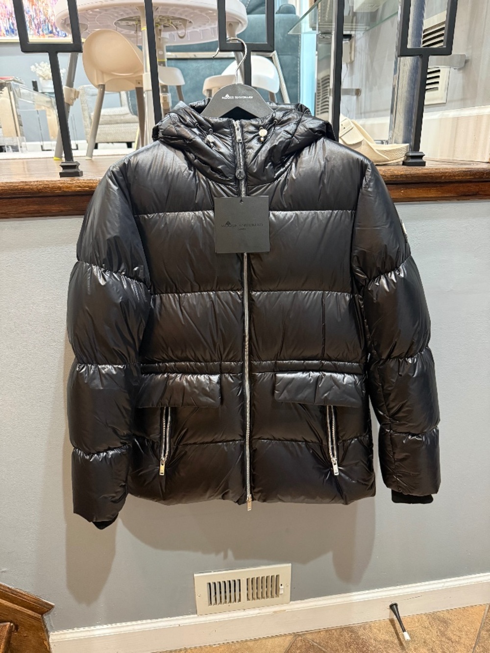Moose Knuckles Whitney 3Q Puffer Jacket Black XS BRAND NEW WITH TAGS $995 retail